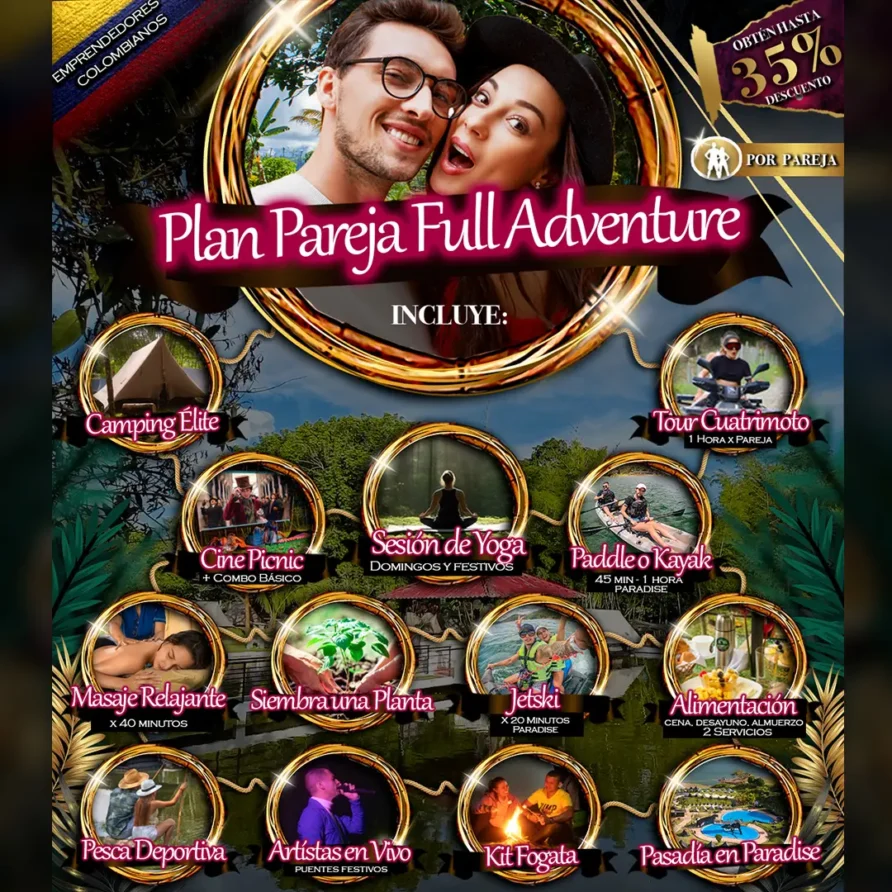 Plan Pareja Full Adventure (2  Noches)