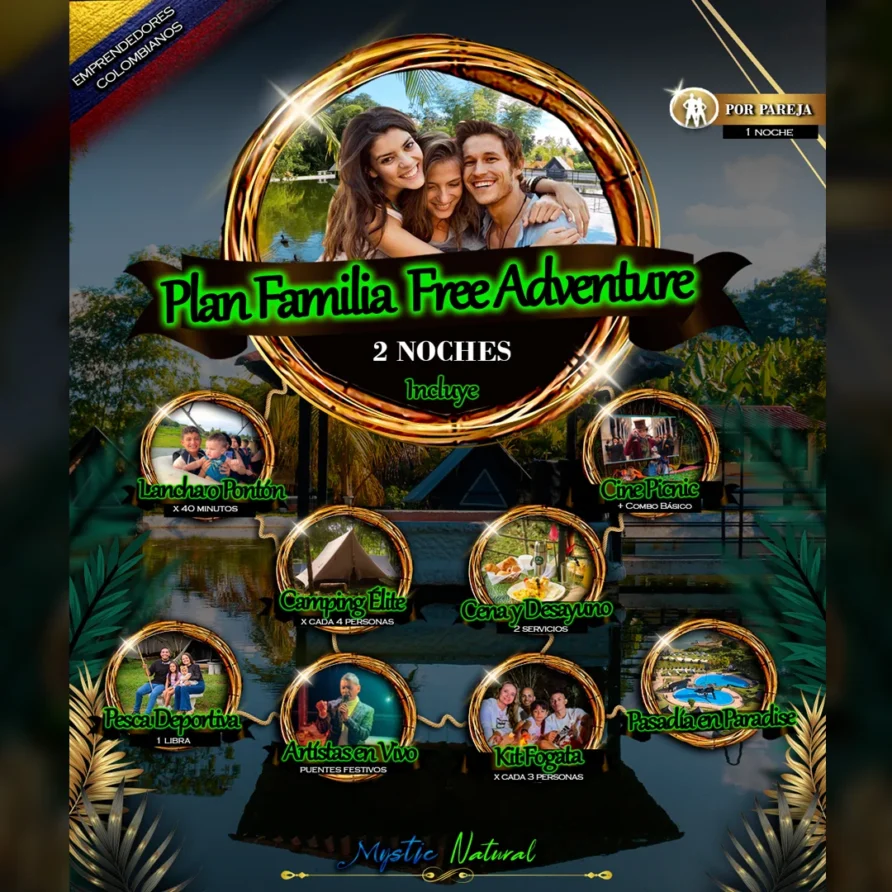 Plan Familia Free Adventure (3 Dias – 2 Noches)